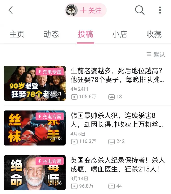 b站up主小片片说大片充电视频